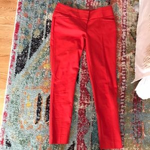 Orange/red LOFT dress pants